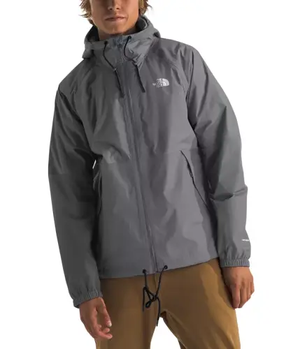 Men's Antora Rain Hoodie-Smoked Pearl-npf - 1
