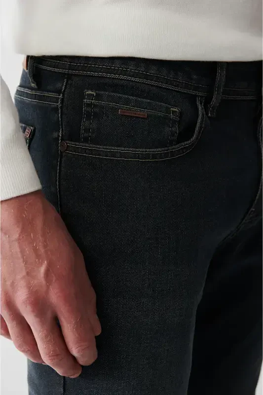 Erkek Antrasit Eskitme Yıkamalı Pantolon A32Y3506 - 6