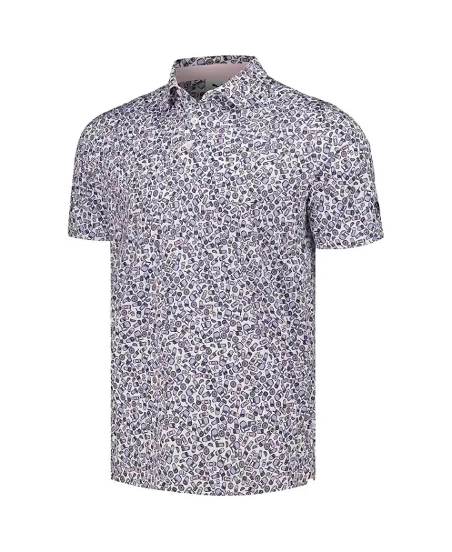 Men's x Arnold Palmer Collection White Arnold Palmer Invitational Mixer Polo Shirt - White - 3