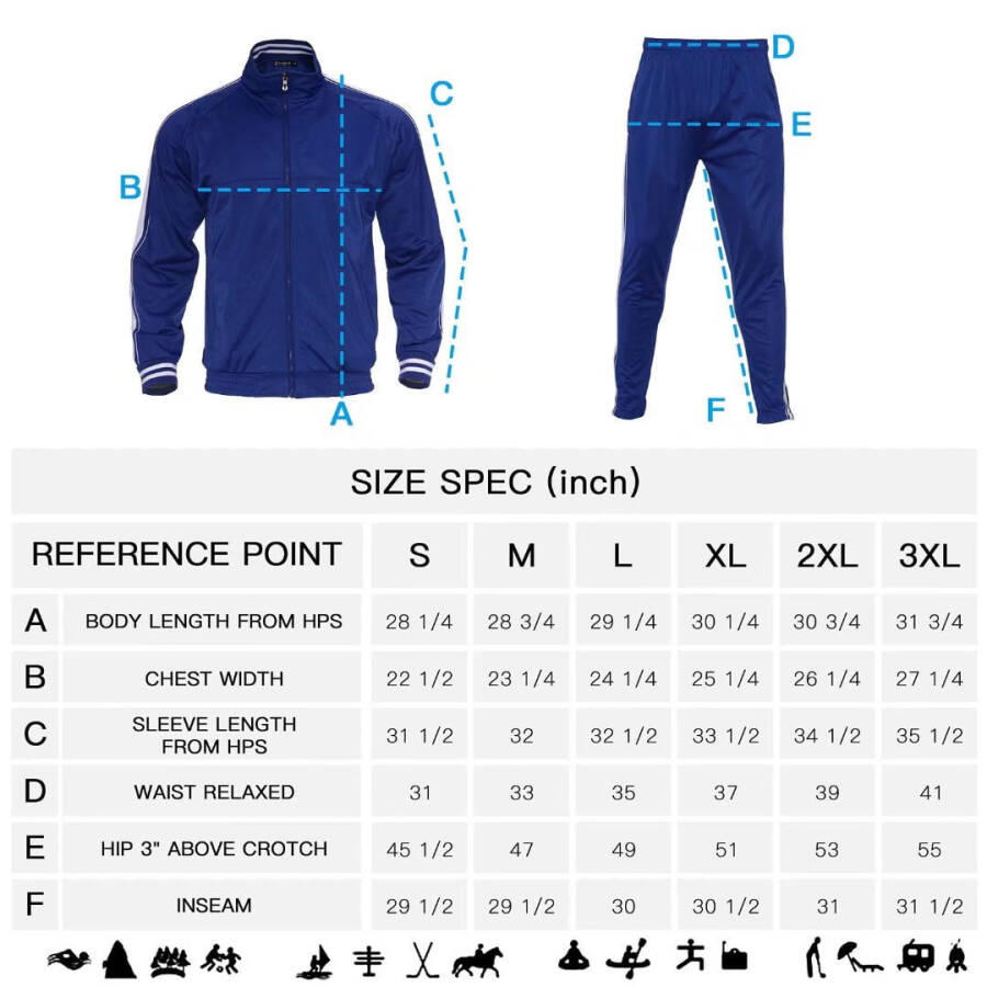 Mens Athletic 2 Piece Tracksuit Sets Casual Jogging Suits Full Zip Sports Set Stand-up collar Sweatsuit fo Men RoyalblueXL - 4