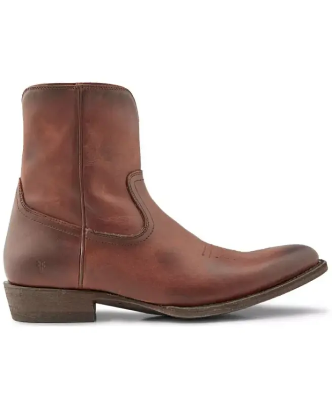 Men's Austin Inside-Zip Boots - Cognac Leather - 2
