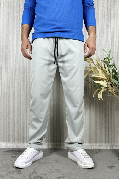 Erkek Baggy Ayarlanabilir Paça Gri Jogger Pantolon - 16