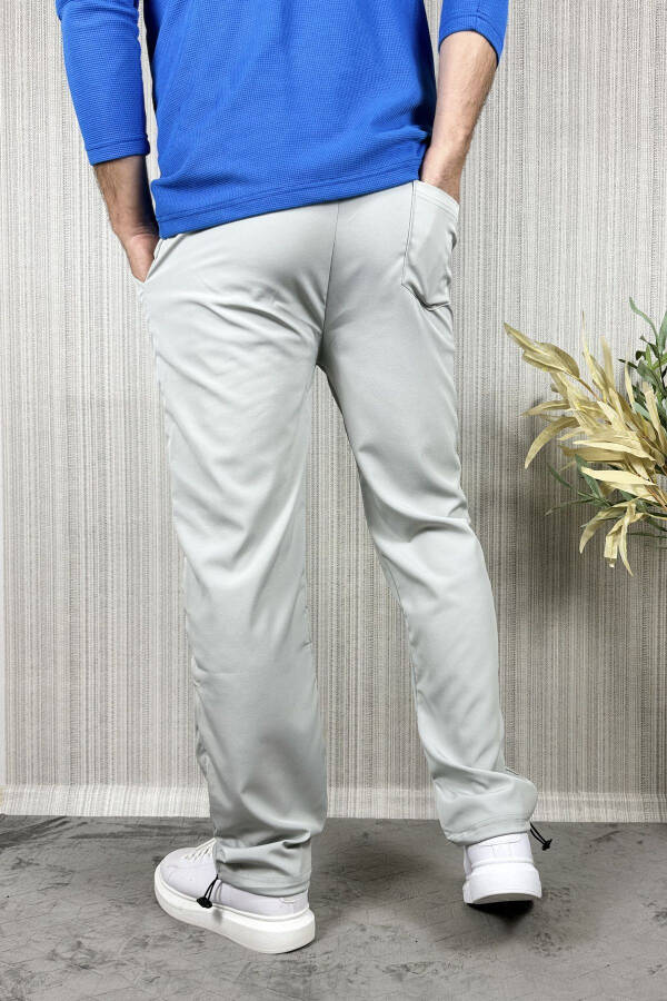 Erkek Baggy Ayarlanabilir Paça Gri Jogger Pantolon - 3