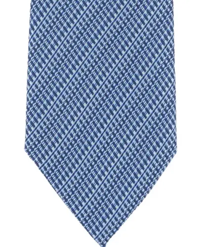 Men's Balaton Textured Stripe Tie, Exclusively at Modazone - Navy - 3