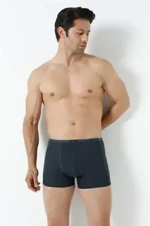 Erkek Bambu Boxer Füme İnce Bel Lastikli 5'li Paket - 10