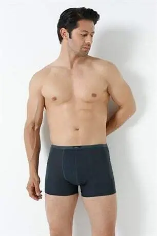 Erkek Bambu Boxer Füme İnce Bel Lastikli 5'li Paket - 10