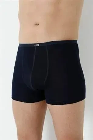 Erkek Bambu Boxer Lacivert İnce Bel Lastikli 5'li Paket - 5