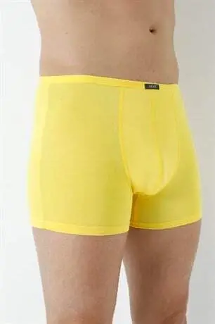 Erkek Bambu Boxer Sarı İnce Bel Lastikli 5'li Paket - 8