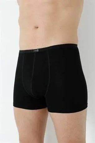 Erkek Bambu Boxer Siyah İnce Bel Lastikli 5'li Paket - 6