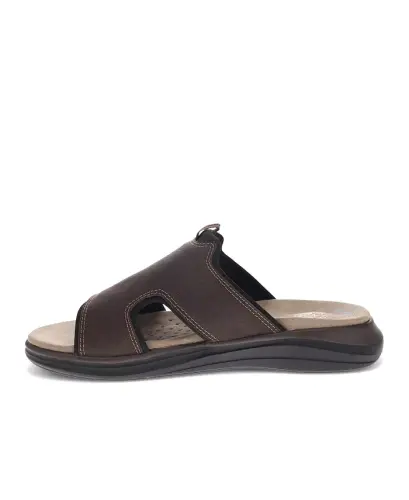 Men's Barlin Sandals - Dark Brown, Black - 6