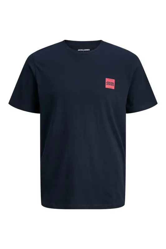 Erkek Basic Baskılı Düz Renk Rahat Kalıp Premium Günlük Tişört-Sky Captain - 2