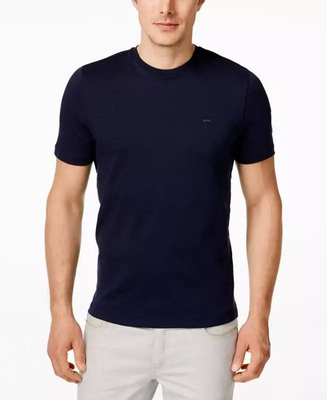 Men's Basic Crew Neck T-Shirt - Midnight - MICHAEL KORS