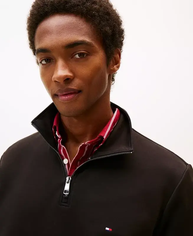 Men's Essential Intechno Knit Regular-Fit 1/4-Zip Sweatshirt - 3