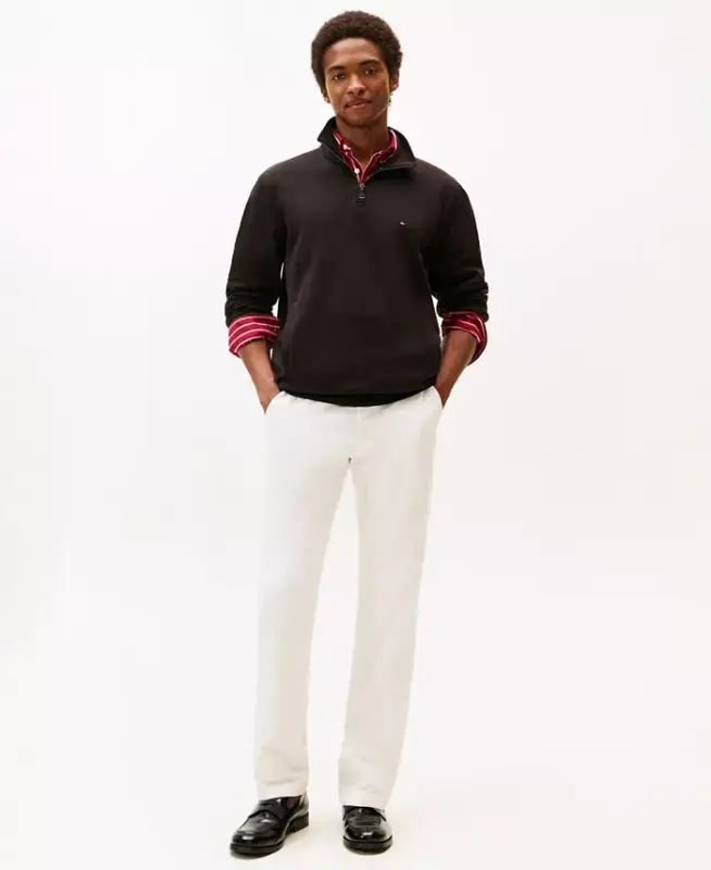 Men's Essential Intechno Knit Regular-Fit 1/4-Zip Sweatshirt - 4
