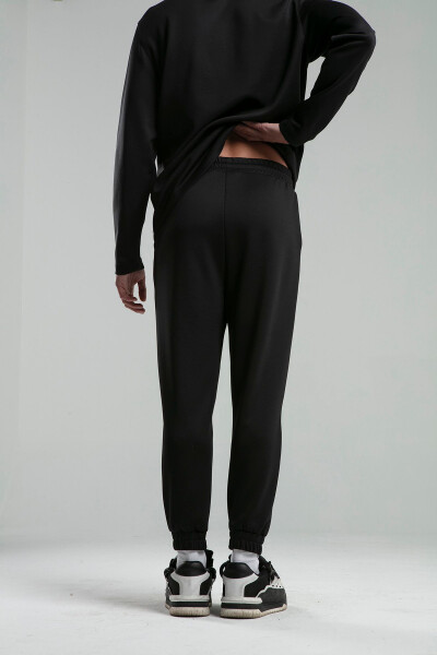 Erkek Siyah Jogger Eşofman Altı - 10