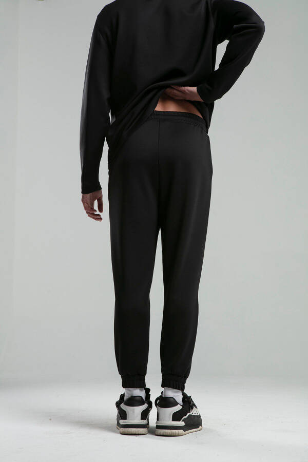 Erkek Siyah Jogger Eşofman Altı - 5