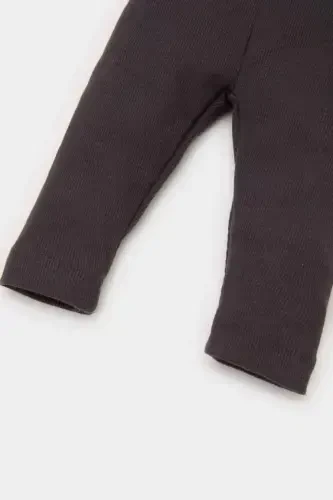 Эрkek Bebek Basic Düz Fitilli Kaşkorse Alt-Antrasit - 3