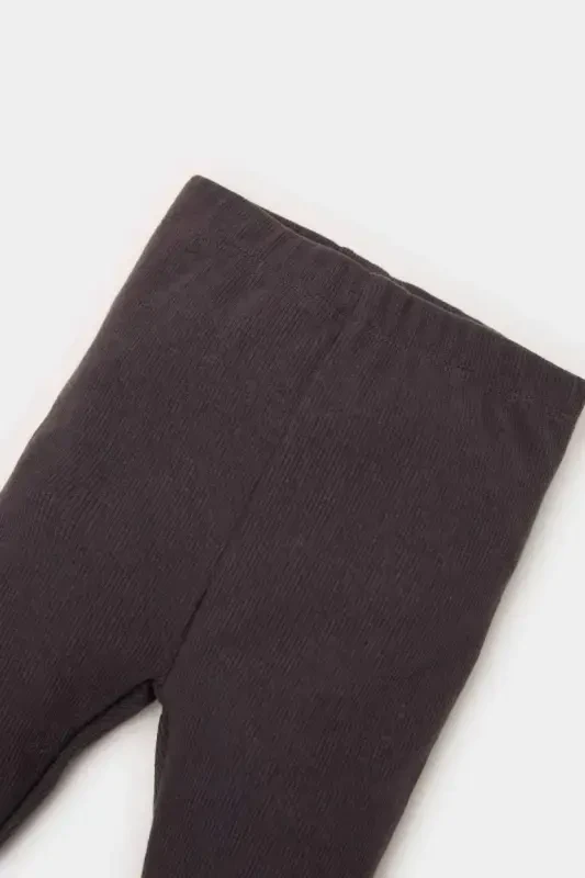 Erkek Bebek Basic Düz Fitilli Kaşkorse Alt-Antrasit - 2