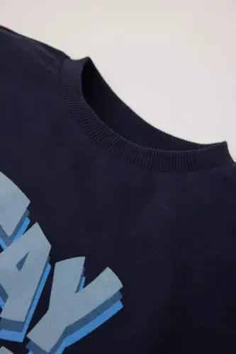 Erkek Bebek Bisiklet Yaka Baskılı Sweatshirt D1266A524WN - Defacto (1)