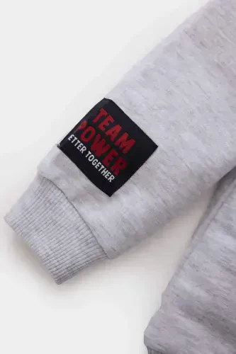 Erkek Bebek Bisiklet Yaka Baskılı Sweatshirt E3674A525SP - 3