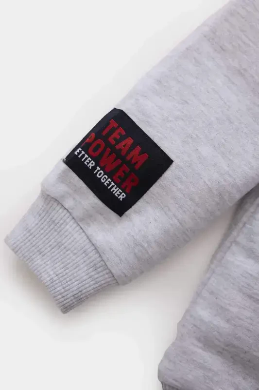 Erkek Bebek Bisiklet Yaka Baskılı Sweatshirt E3674A525SP - 3