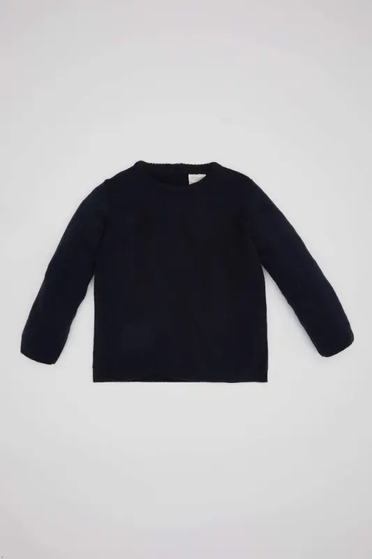 Erkek Bebek Bisiklet Yaka Kazak A5036a523au-Mavi - DEFACTO