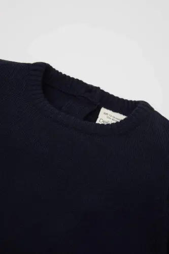 Erkek Bebek Bisiklet Yaka Kazak A5036a523au-Mavi - 2