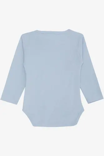 Erkek Bebek Çıtçıtlı Zıbın Body Araba Baskılı 9 Ay-3 Yaş, Açık Mavi - Açık Mavi - BREEZE (1)