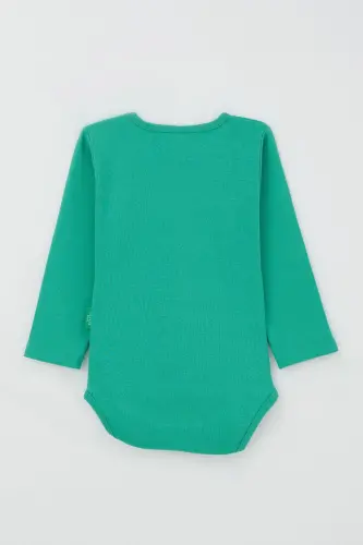 Erkek Bebek Çıtçıtlı Zıbın Body Basic 9 Ay-3 Yaş, Yeşil-Yeşil - BREEZE (1)