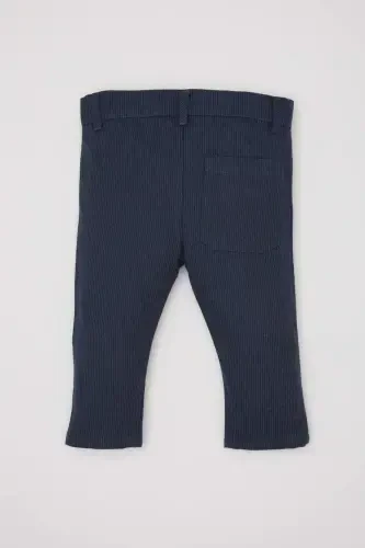 Erkek Bebek Çizgili Düz Paça Gabardin Pantolon B9254A524SP - 4
