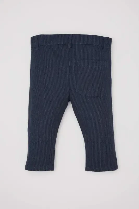Erkek Bebek Çizgili Düz Paça Gabardin Pantolon B9254A524SP - 4