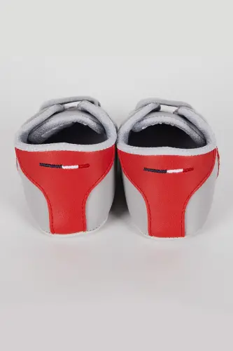 U.S. Polo Assn Erkek Bebek Gri Ayakkabı-Gri - 4