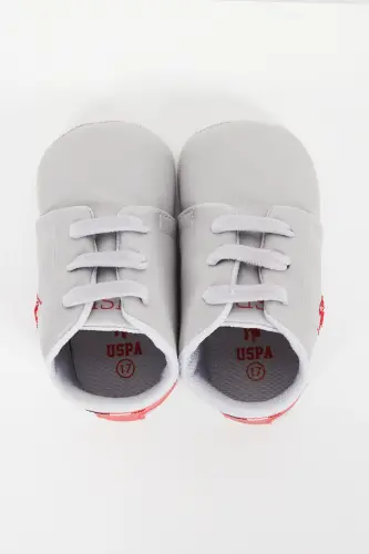 U.S. Polo Assn Erkek Bebek Gri Ayakkabı-Gri - 5