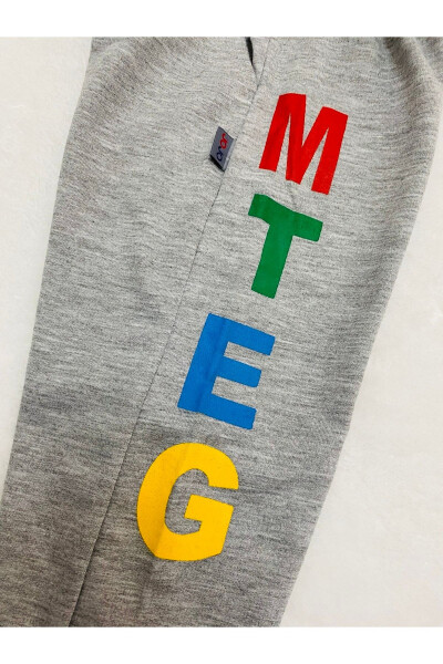 Erkek Bebek Gri Eşofman Altı Desenli Çocuk Pantolon 1/2/3/4 Yaş - BEBEKCEE (1)