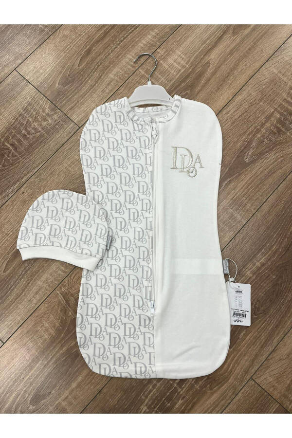 erkek bebek için fermuarlı penye kundak şapka aksesuarlı - 1