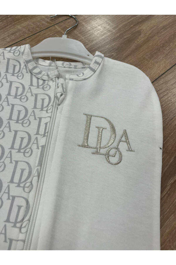 erkek bebek için fermuarlı penye kundak şapka aksesuarlı - 2