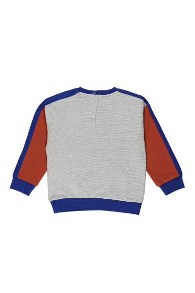 Erkek Bebek Kabartma Yazılı Sweatshirt - 2