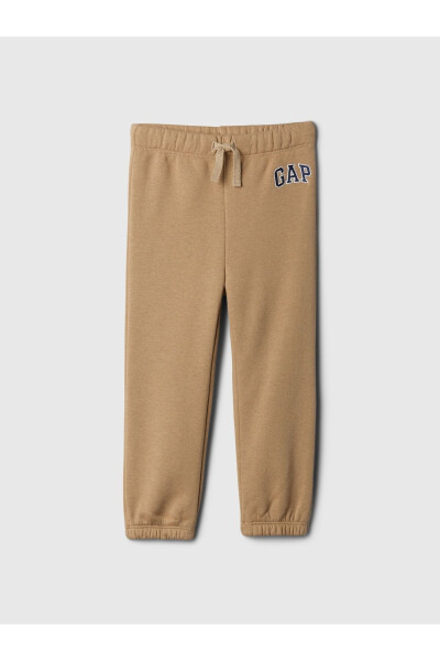 Erkek Bebek Kahverengi Gap Logo Pull-On Jogger Fleece Eşofman Altı - 6