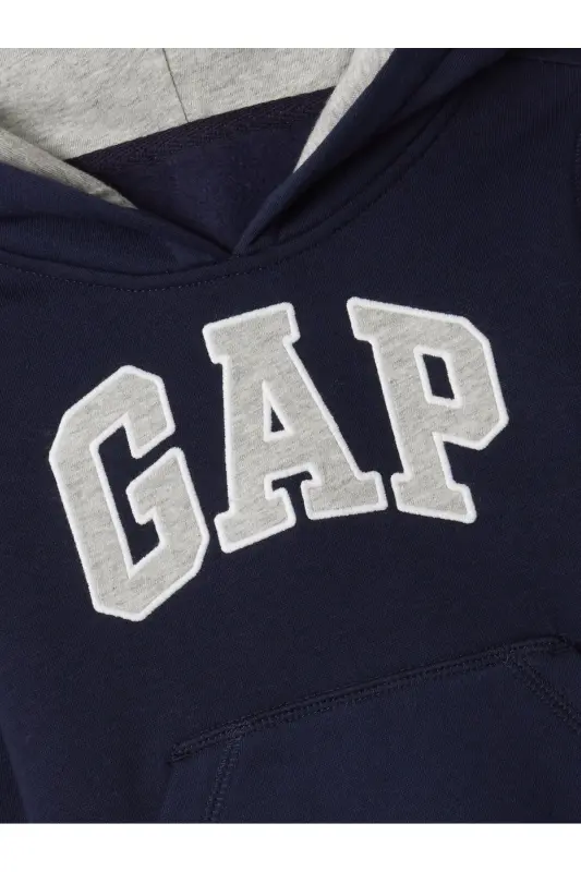 Erkek Bebek Lacivert Gap Logo Kapüşonlu Sweatshirt - Lacivert-003 - GAP