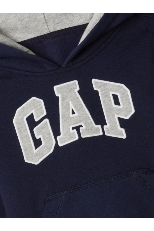 Erkek Bebek Lacivert Gap Logo Kapüşonlu Sweatshirt-Lacivert - 2