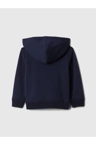 Erkek Bebek Lacivert Gap Logo Kapüşonlu Sweatshirt-Lacivert - 3