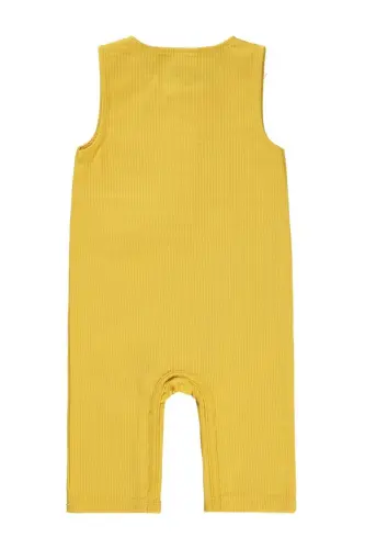 Düğmeli 6-18 Ay Slopet - Sarı 12-18 Ay-Bal Sarısı 