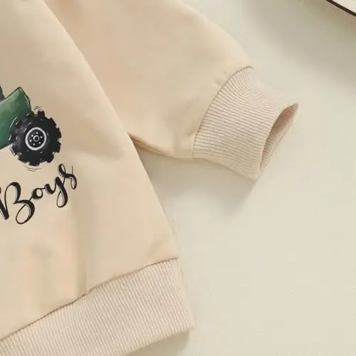Baby Boy Fall Clothes Set Long Sleeve Letter Print Sweatshirt Pants Toddler Infant Outfits 6 12 18 24 Months 2T - 5