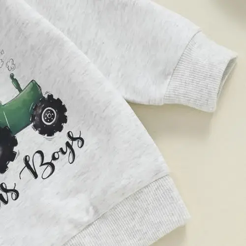 Baby Boy Fall Clothes Set Long Sleeve Letter Print Sweatshirt Pants Toddler Infant Outfits 6 12 18 24 Months 2T - 5