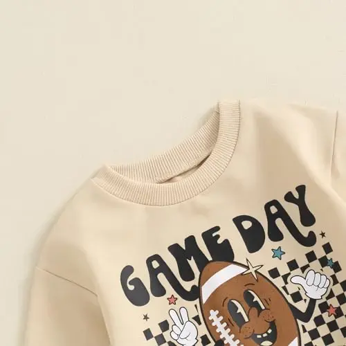 Baby Boy Fall Clothes Set Long Sleeve Letter Print Sweatshirt Pants Toddler Infant Outfits 6 12 18 24 Months 2T - 4