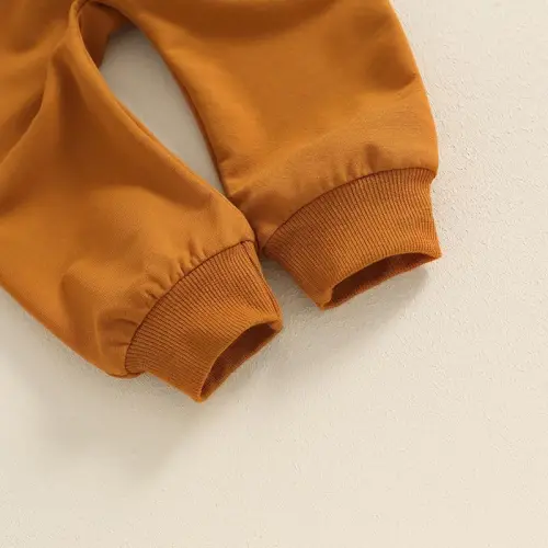 Baby Boy Fall Clothes Set Long Sleeve Letter Print Sweatshirt Pants Toddler Infant Outfits 6 12 18 24 Months 2T - 7