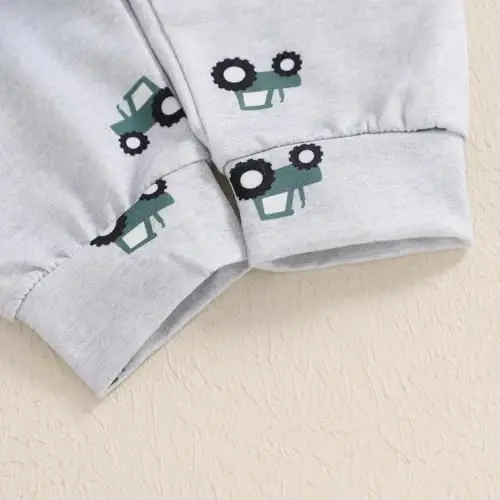 Baby Boy Fall Clothes Set Long Sleeve Letter Print Sweatshirt Pants Toddler Infant Outfits 6 12 18 24 Months 2T - 7