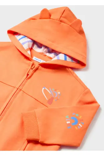 Erkek Bebek Sweatshirt-Turuncu - 3