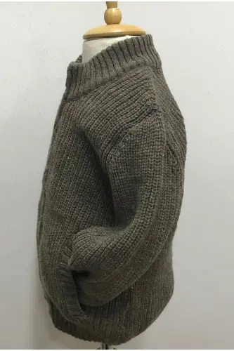 ERKEK BEBEK TRİKO FERMUARLI HIRKA - VİZON - ÇIKOBY (1)