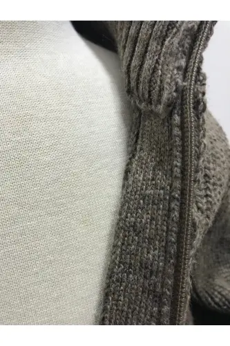 ERKEK BEBEK TRİKO FERMUARLI HIRKA - VİZON - 3